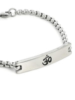 El Regalo 1 PC Stainless Steel OM Bracelets for Boys/Men - Statement Cuban Chain Bracelets for Men/Boys (OM Style-2)