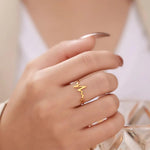 El Regalo Anti tarnish Heartbeat Finger Ring - Stainless Steel Love Heartbeat ECG Finger Ring for Girls/Women- Gift for Her (16)