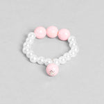 El Regalo Girls Kids Shimmering Beads Bow Shell Princess Necklace & Bracelet Sets- Acrylic Bow Star Beads Princess Necklace Bracelet Jewelry Set for Girls Kids (Option-1)