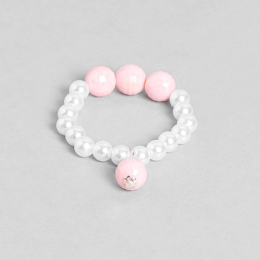 El Regalo Girls Kids Shimmering Beads Bow Shell Princess Necklace & Bracelet Sets- Acrylic Bow Star Beads Princess Necklace Bracelet Jewelry Set for Girls Kids (Option-1)