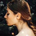 El Regalo Stainless Steel Pearl Hoop Earrings- Anti-Tarnish Small Pearl Drop Huggie Hoop Bali Earrings for Girls & Women (Golden)