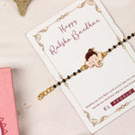 El Regalo 1PC Cute Kids Nazaria Rakhi for Little Brother - Kids Chrams Nazaria Rakhis for Babies/Toddlers with Roli Chawal, Rakhi Message Card in Rakhi Gift Box (Bal Ganesha Nazaria)