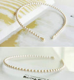El Regalo 3 PCs Kids Pearl Hairband, Flower Pearl Necklace & Bracelet Set for Girls, Kids Jewelry Set with Necklace, Bracelet & Hairband