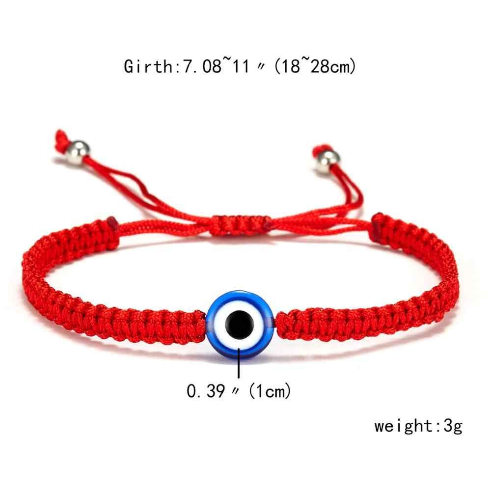 El Regalo Set of 2 Evil Eye Protection Good Luck Thread String Rope Adjustable Bracelets Amulet | Kabbalah Nazar Threads Bracelets for Women Men Girl Kids Family
