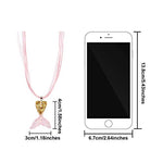 El Regalo 2Pcs Mermaid Fish Tail Necklaces Set- Mermaid Fishtail Necklace Gorgeous Pendant Necklace for Mermaid Birthday Supplies Girl's Party Ocean Theme Party Supplies (Color Option- 2)