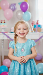 El Regalo Enchanted Tales Princess Pendant Necklace for Girls & Toddlers - Magical Character Jewelry for Birthdays, Parties & Gifting (Style-2)