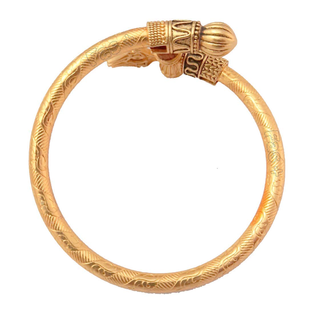 El Regalo Rudraksha Trident Golden Bracelet for Men | Gold Plated Auspicious Rudraksha Bracelet for Men