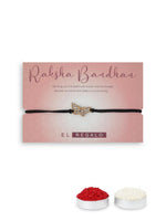 El Regalo Cute Evil Eye Rakhi for Brother - Kids/Teens/Adults- Beautiful Butterfly/Hamsa Hand Bracelet Rakhi with Roli Chawal in Rakhi Gift Box (Black Evil Eye Butterfly)
