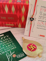 El Regalo 2PCs Heart Evil Eye Rakhi Combo for Brother/Sister-in- Law/Niece or Nephew - Rakhi Combo with Gift Box, shagun & Message Card (Option-1)