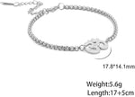 El Regalo 1 PC Stainless Steel OM/Aum Spritual Chain Bracelets for Boys/Men- Anti Tarnish/No Rust Spritual Meditaion Jewelry (Silver OM Bracelet)