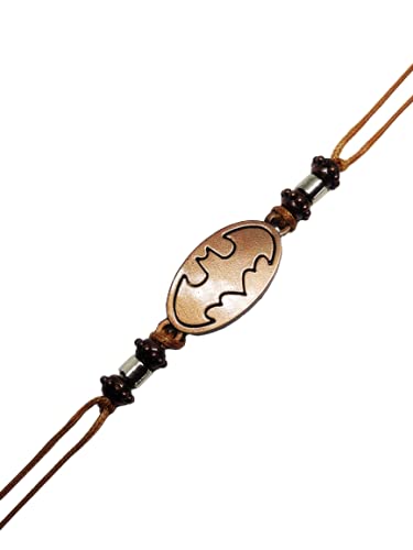 El Regalo 2PCs Super Hero Batman Kids Rakhi Combo/Children Rakhi for Bhai Avenger Kids Rakhi for Little Brother Batman Rakhi