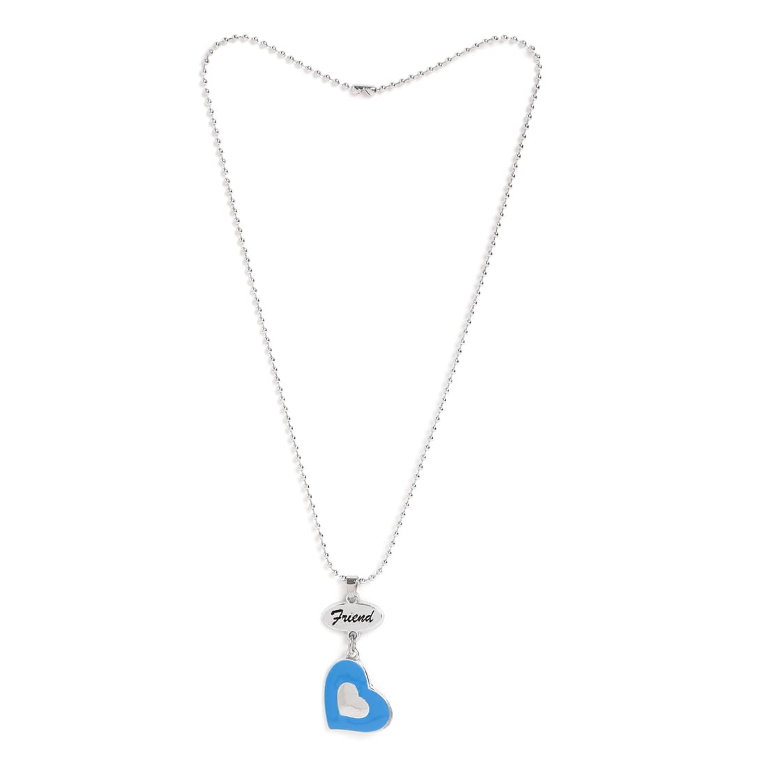 El Regalo 2 PCs Best Friend BFF Enamel Hearts Unisex Pendant Necklaces Set for Kids/Girls/Boys/Besties/Soul Sisters (Option-2)