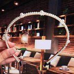 El Regalo Pearl Beads Decoration Plastic Hair Band for Kids, Girls and Women (Graceful Flower Pearls Hairband)