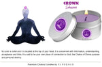 El Regalo Crown Chakra Candle, Sahasrara Chakra Aromatherapy Candle, Meditation Candles| Fragrances: Jasmine.