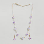 El Regalo Kids Jewelry Combo Set of 2 Necklaces & 2 Earrings Pairs- Shimmering Crystals Beads Necklace & Earrings Jewelry Set for Kids/Girls & Teens (Option-4)