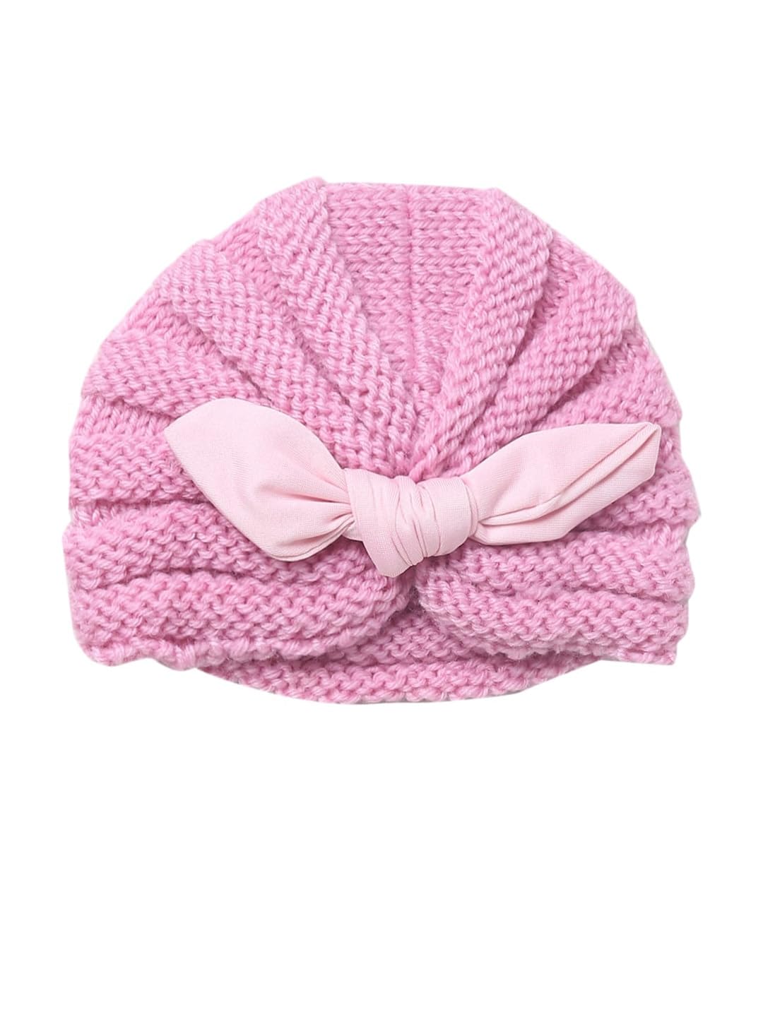 EL REGALO Pack of 2 Unisex Kids Pink & Purple Beanie