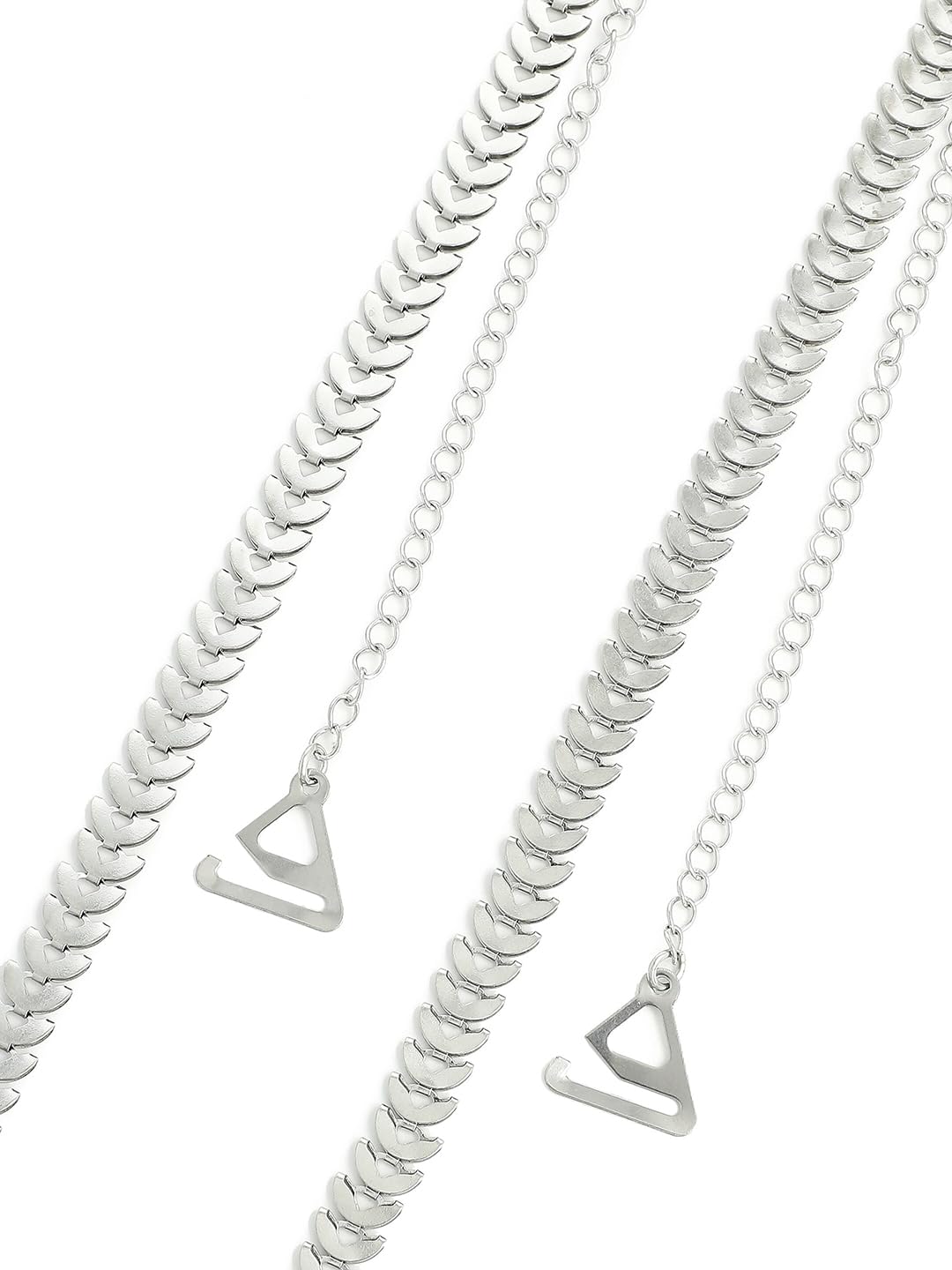 El Regalo Silver-Toned Bra Straps and Extender