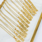 El Regalo 1PC Stainless Steel Zodiac Sign Unisex Pendant Necklace- Anti Tarnish 12 Vertical Zodiac Name Necklaces Horoscope Birth Star Sign (Cancer)