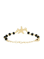 EL REGALO Unisex Kids Gold-Toned & Black Gold-Plated Bracelet