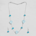 El Regalo Kids Jewelry Combo Set of 2 Necklaces & 2 Earrings Pairs- Shimmering Crystals Beads Necklace & Earrings Jewelry Set for Kids/Girls & Teens (Option-5)
