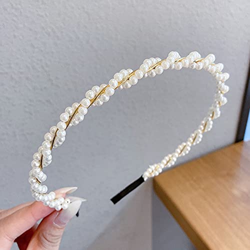 El Regalo Graceful Pearl Beads Decoration Hair Band Headband for Kids, Girls and women | Pearls Party Hairbands (option 2)