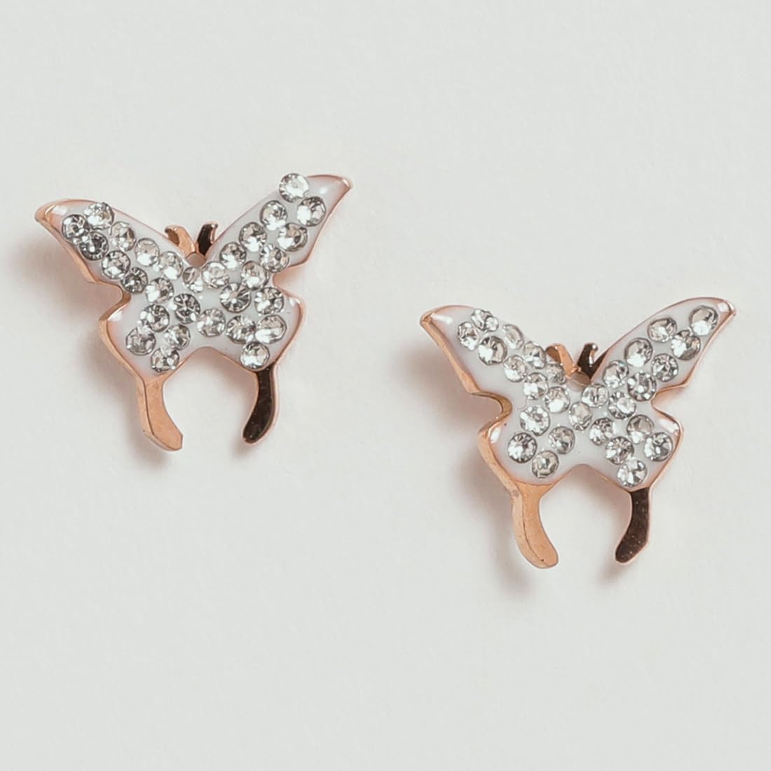 El Regalo 3 Pairs Stainless Steel Ati Tarnish Earrings Set - NO RUST Earrings Combo - Butterfly Cartilage Surgical Earrings for Women/Girls (Style-5)