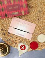 El Regalo Cute & Fancy Baby Evil Eye Nazaria Bracelet Rakhi with Roli Chawal, Rakhi Message Card in Rakhi Gift Box - Kids Evil Eye Adjustable Chain Rakhi (Baby Nazaria Rakhi)