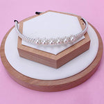 El Regalo Pearl Beads Decoration Plastic Hair Band for Kids, Girls and Women (Bunch of Pearls Flowers Hairband)