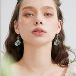 El Regalo Womens 1 Pair Golden Electroplated Shell Earrings (Style-3)
