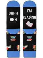 EL REGALO Blue Patterned Calf Length Socks