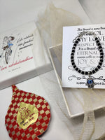 El Regalo 1st Rakhi for Baby Brother - Nazaria Rakhis for Little Brother/Niece/Nephew (Hamsa Evil Eye Nazaria Rakhi)