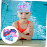 El Regalo 1PC Cute Cartoons/Animal Printed Kids/Babies Swimming Cap (1-6 Years Old) Comfortable Breathable Polyester Fabric Swimming Caps (Not Waterproof) (Shark Swimming Cap)