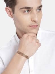 El Regalo 1 Copper OM Bracelet Rakhi for Brother/Bhai - Rakhi for Bhai with shagun, Rakhi Message Card in Rakhi Gift Box (Option-7) For Men