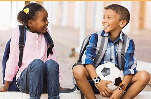 El Regalo 2 PCs Sport Ball Themed Party Football Wristbands for Kids Boys & Girls | Silicon Wrist Slap Bands with Removable Sport Balls Charms for Fun Kids Party Favors (Black & White)