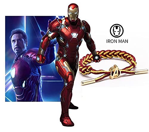 El Regalo Super Hero Braided Bracelet Wristband for Girls & Boys (Yellow & Red)