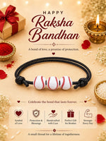 El Regalo 1PC Rakhi for Kids | Sports Balls Bracelet Rakhi for Brother- Rakhi for Sports Lover Bhai with Roli-Chawal Shagun, Message Card in Rakhi Gift Box for Kids/Adults (Option-6)