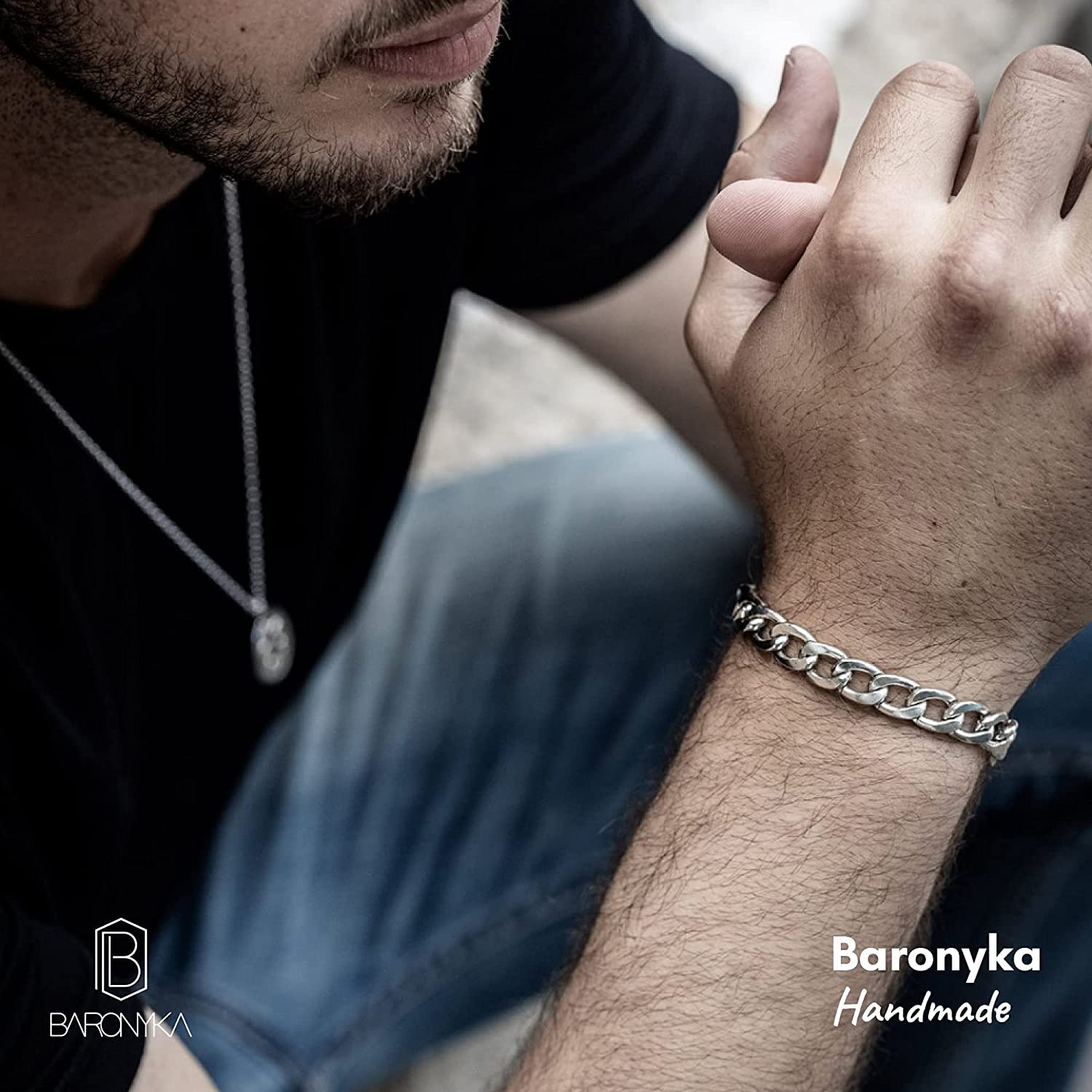 El Regalo Stainless Steel Cuban Chain Bracelet for Men | Jewelry Gift for Him (7mm Chain Width)