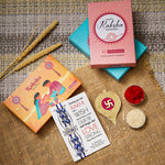 El Regalo 2PCs Evil Eye Rakhi Combo Set for Bhai-Bhabhi or Bhai-Bhatija/Bhatiji- 2 Evil Eye Rakhis with Roli Chanwal, Rakhi Card in Rakhi Gift Box (Option-6)
