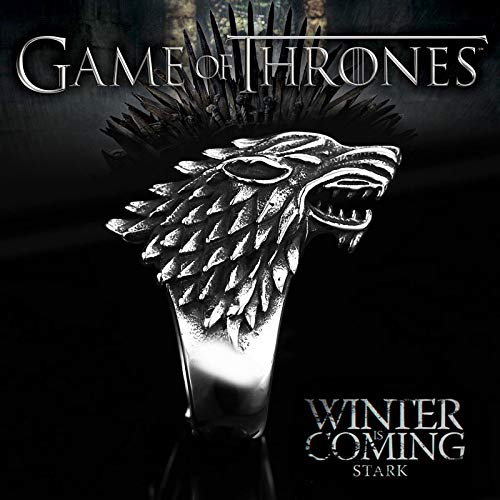 El Regalo Men's Ring | Stainless Steel Direwolf Ring | Big Wolf Finger Rings for Boys/Men (8)