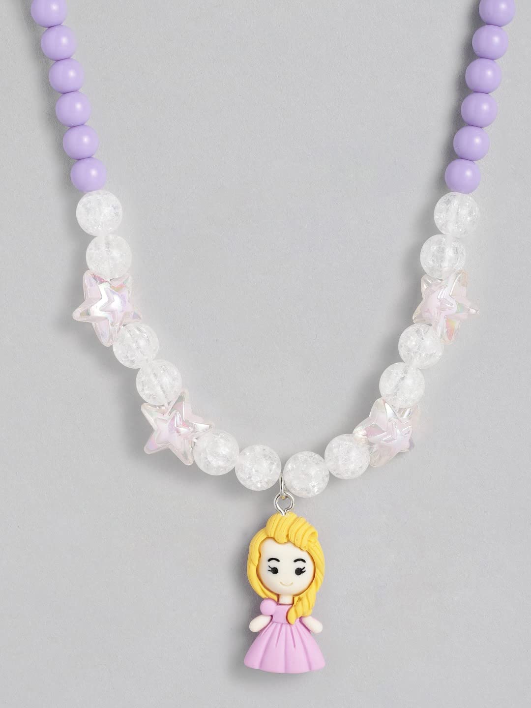 El Regalo Cute Princess Beaded Necklace & Bracelet Jewelry Set for Girls/Kids/Toddlers | Mermaid Theme Party Dress Up Jewelry Set- Gift for Girls Kids