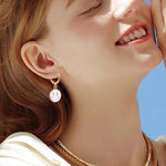El Regalo Smiley Face Small Huggie Hoop Trendy Emoji Earrings- Preppy Cute Happy Face Dangle Drop Cartilage Colorful Hypoallergenic Earrings Gifts for Teen Girls Women (White)