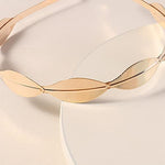 El Regalo's Golden Leaves Vintage Crown Style Metal Hairband/Tiara Hair accessories for Kids/Girls/Teens/Women- Bridal Crown Hairbands (Option-3)