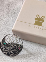 El Regalo Vintage Filigree Peacock Adjustable Finger Ring For Girls/Women - Oxidized Metal