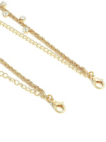 El Regalo 1 Pair Fancy Crystal Stones Bra Shoulder Straps- Beauty Back Shoulder Strap Bra Adjustable Shoulder Strap for Wedding/Party Gowns (Golden)