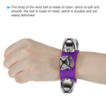 El Regalo 2PCs Jingle Bells Christmas Bracelets | Wrist & Ankle Bells for Party Favors, Musical Rhythm & Christmas Decor | Adjustable Percussion Instruments (Indigo)