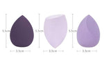El Regalo 6 PCS Makeup Sponges Box, Heart Shaped New Sponges Powder Puff, Water Drop, Perfect Makeup Sponge Set Blender Flawless for Liquid, Washable, Super Soft, Gradient Purple
