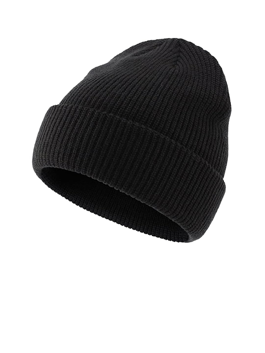 El Regalo Women's Self Design Woolen Beanie Black, Free Size