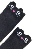 EL REGALO Girls Black Patterned Knee Length Socks