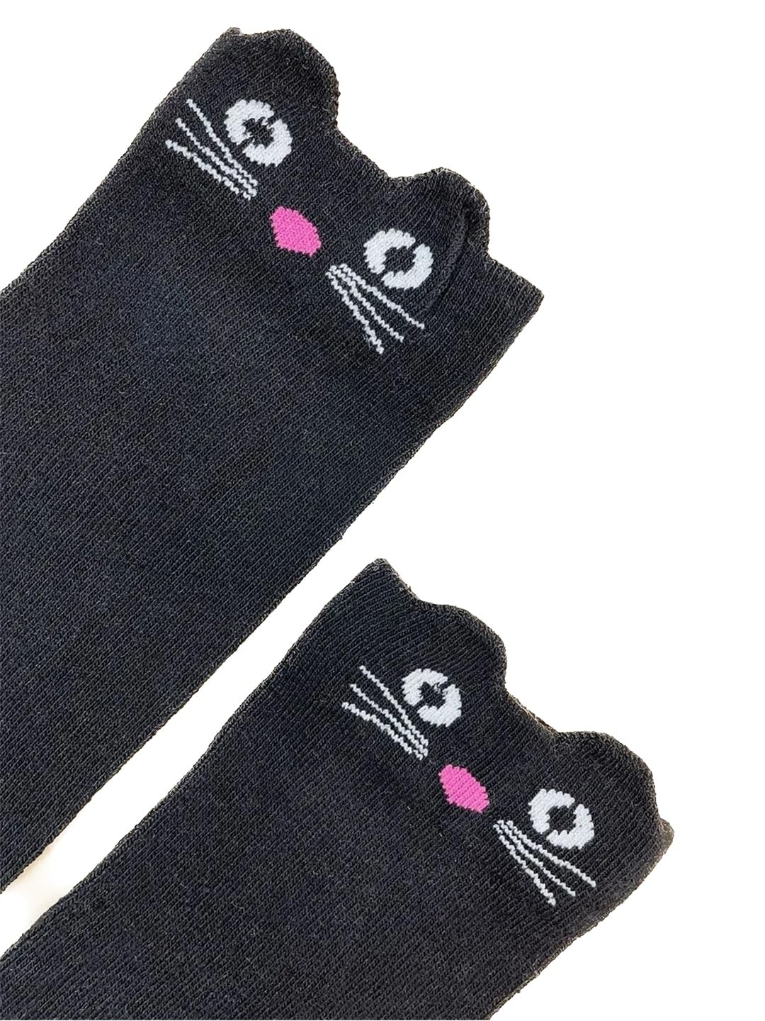 EL REGALO Girls Black Patterned Knee Length Socks