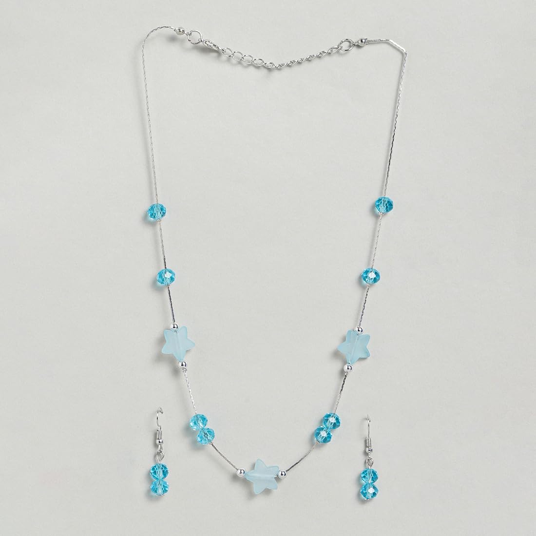 El Regalo Kids Jewelry Combo Set of 2 Necklaces & 2 Earrings Pairs- Shimmering Crystals Beads Necklace & Earrings Jewelry Set for Kids/Girls & Teens (Option-1)